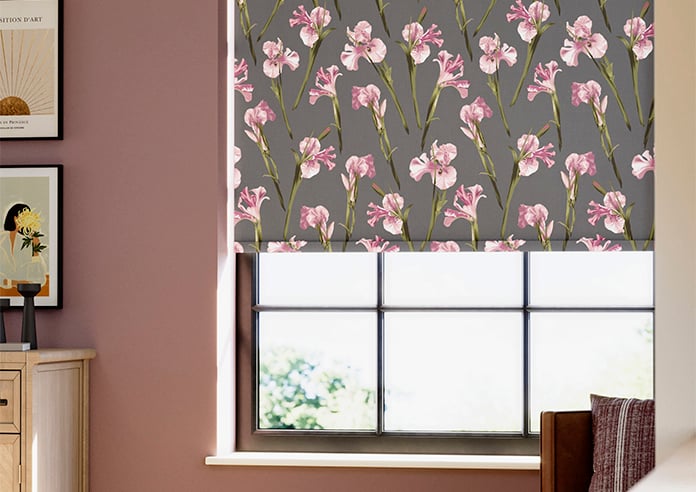 Ted Baker Wild Iris, Pink Charcoal - Twist&Fit Roller Blind - Image 5